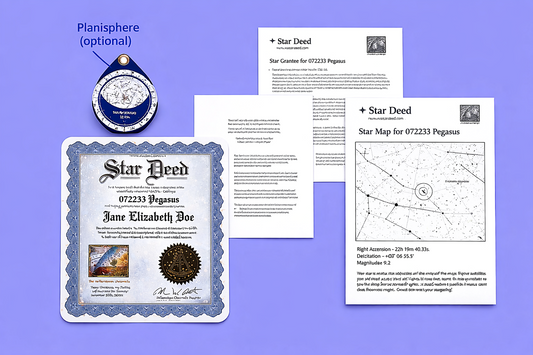 Star Deed Personalized Gift Portfolio