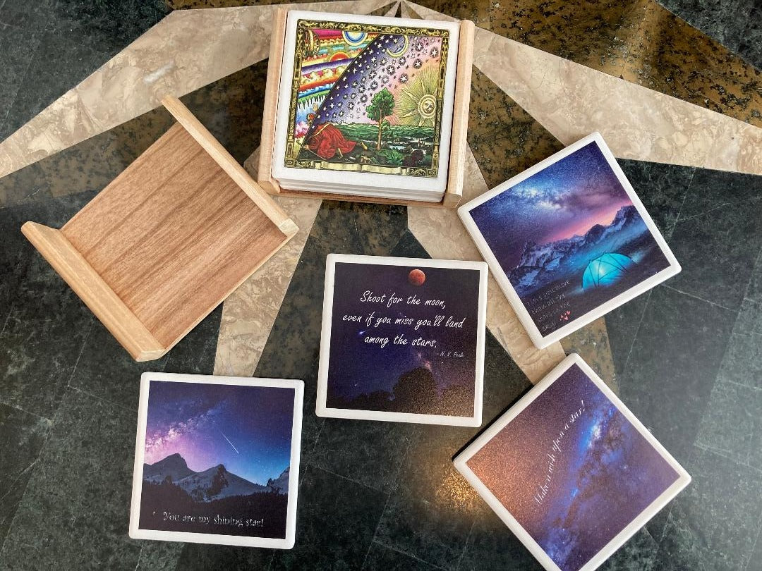 handmade drink coasters set