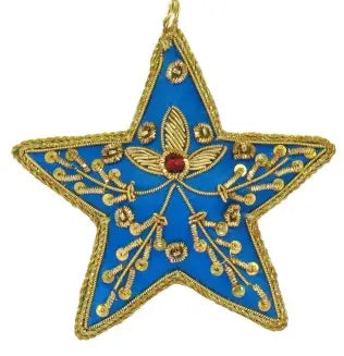 artisan fair trade zari ornament hanging