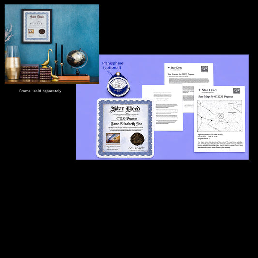 Star Deed Personalized Gift Portfolio